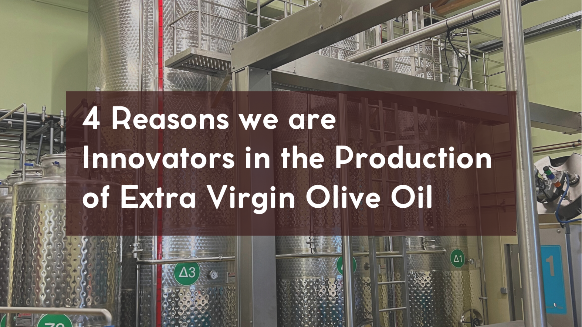 4 reasons we are innovators in the production of olive oil