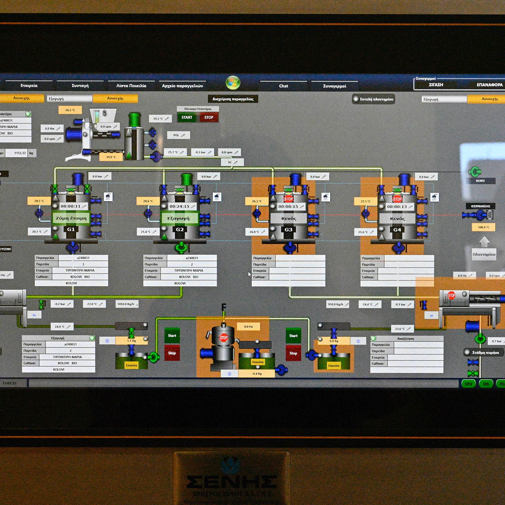 The screens that monitor every stage of production